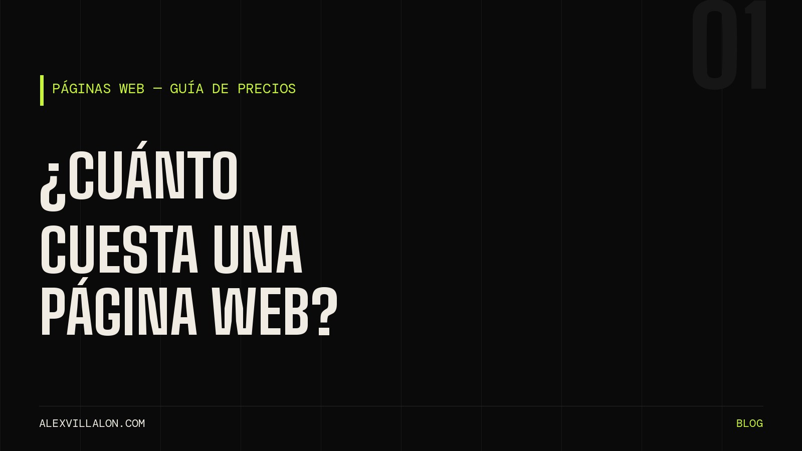 Portada del artículo sobre cuánto cuesta una página web, con precios de referencia